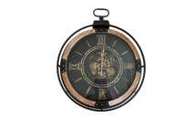 Home Sweet Home | Radarklok bruin/goud/zwart Ø 75 x 60 cm HBX | 862459001 Home Sweet Home | Radarklok bruin/goud/zwart Ø 75 x 60 cm HBX | 862459001