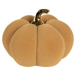Clayre & Eef | Decoratie Pompoen Geel Goudkleurig ø 18x14 cm | 65536 Clayre & Eef | Decoratie Pompoen Geel Goudkleurig ø 18x14 cm | 65536