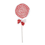 Clayre & Eef | Kerstdecoratie Lolly Rood Wit 15x1x41 cm | 65853 Clayre & Eef | Kerstdecoratie Lolly Rood Wit 15x1x41 cm | 65853