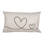 Clayre & Eef | Kussenhoes Beige Groen 30x50 cm | CHS36