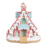 Clayre & Eef | Decoratie Huis Roze Paars 16x13x15 cm | 6PR4268 Clayre & Eef | Decoratie Huis Roze Paars 16x13x15 cm | 6PR4268