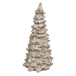 Clayre & Eef | Decoratie Boom Wit Beige 9x9x18 cm | 6PR4289 Clayre & Eef | Decoratie Boom Wit Beige 9x9x18 cm | 6PR4289