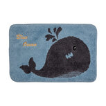 Clayre & Eef | Badmat Blauw Grijs 58x38x1 cm | BM0011 Clayre & Eef | Badmat Blauw Grijs 58x38x1 cm | BM0011