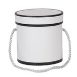 Clayre & Eef | Kado doosje Wit ø 12x12 cm | 66009W