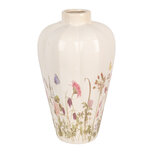 Clayre & Eef | Vaas Beige Roze ø 24x40 cm | 6CE1938L Clayre & Eef | Vaas Beige Roze ø 24x40 cm | 6CE1938L