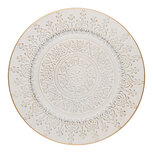 Clayre & Eef | Onderbord Wit ø 33x1 cm | 65762