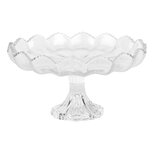 Clayre & Eef | Schaal op voet Transparant ø 23x12 cm | 6GL5013 Clayre & Eef | Schaal op voet Transparant ø 23x12 cm | 6GL5013
