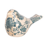 Clayre & Eef | Decoratie beeld Vogel Beige Groen 16x7x9 cm | 6CE1950S