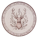 Clayre & Eef | Onderbord Beige Bruin ø 33x1 cm | GTW85