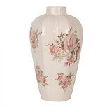 Clayre & Eef | Vaas Beige Roze ø 21x34 cm | 6CE1963M Clayre & Eef | Vaas Beige Roze ø 21x34 cm | 6CE1963M
