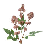 Clayre & Eef | Decoratie tak met bloemen Roze Groen 16x7x68 cm | 5PL0123P Clayre & Eef | Decoratie tak met bloemen Roze Groen 16x7x68 cm | 5PL0123P