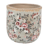 Clayre & Eef | Bloempot Binnen Grijs Roze ø 17x16 cm | 6CE1966L Clayre & Eef | Bloempot Binnen Grijs Roze ø 17x16 cm | 6CE1966L
