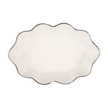 Clayre & Eef | Zeepbakje Wit 15x10x3 cm | 6CE1984 Clayre & Eef | Zeepbakje Wit 15x10x3 cm | 6CE1984