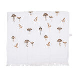 Clayre & Eef | Gastendoekje Wit Bruin 40x66 cm | CTLFJ Clayre & Eef | Gastendoekje Wit Bruin 40x66 cm | CTLFJ