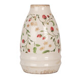 Clayre & Eef | Vaas Beige Rood ø 17x27 cm | 6CE1946S Clayre & Eef | Vaas Beige Rood ø 17x27 cm | 6CE1946S