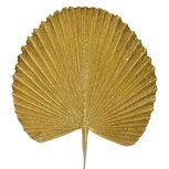 Clayre & Eef | Decoratie Blad Goudkleurig 25x1x36 cm | 65807 Clayre & Eef | Decoratie Blad Goudkleurig 25x1x36 cm | 65807