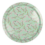 Clayre & Eef | Decoratief Dienblad Groen ø 32x2 cm | 6BL0181 Clayre & Eef | Decoratief Dienblad Groen ø 32x2 cm | 6BL0181
