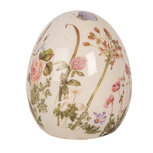 Clayre & Eef | Decoratie Ei Beige Roze ø 7x9 cm | 6CE1918S Clayre & Eef | Decoratie Ei Beige Roze ø 7x9 cm | 6CE1918S