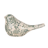 Clayre & Eef | Decoratie beeld Vogel Beige Groen 25x10x13 cm | 6CE1950L Clayre & Eef | Decoratie beeld Vogel Beige Groen 25x10x13 cm | 6CE1950L