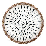 Clayre & Eef | Servies Ontbijtbord Wit Bruin ø 21x3 cm | 6CEDP0167 Clayre & Eef | Servies Ontbijtbord Wit Bruin ø 21x3 cm | 6CEDP0167