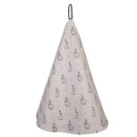 Clayre & Eef | Theedoek Beige Grijs ø 80 cm | BNS48 Clayre & Eef | Theedoek Beige Grijs ø 80 cm | BNS48