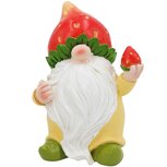 Dekoratief | Aardbeignoompje staand, resina, 11x14x21cm | A250003 Dekoratief | Aardbeignoompje staand, resina, 11x14x21cm | A250003