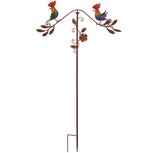 Dekoratief | Tuinprikker m/hanen, roest, metaal, 63x10x121cm | A250033 Dekoratief | Tuinprikker m/hanen, roest, metaal, 63x10x121cm | A250033