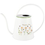 Dekoratief | Gieter 'Flowers & Bees', wit, metaal, 16x16x24cm | A250038 Dekoratief | Gieter 'Flowers & Bees', wit, metaal, 16x16x24cm | A250038