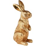 Dekoratief | Konijn staand, goud, resina, 17x13x36cm | A250051 Dekoratief | Konijn staand, goud, resina, 17x13x36cm | A250051