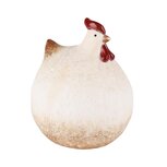 Dekoratief | Kip 'Dolly', naturel, TC, 11x10x13cm | A250150 Dekoratief | Kip 'Dolly', naturel, TC, 11x10x13cm | A250150