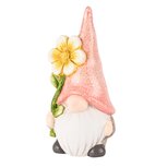 Dekoratief | Gnoom m/bloem, roze/geel, TC, 11x8x25cm | A250154 Dekoratief | Gnoom m/bloem, roze/geel, TC, 11x8x25cm | A250154