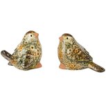 Dekoratief | Vogeltje zittend, naturel, keramiek, 9x5x7cm, set van 2 stuks | A250228 Dekoratief | Vogeltje zittend, naturel, keramiek, 9x5x7cm, set van 2 stuks | A250228