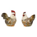 Dekoratief | Kippetje zittend, naturel, keramiek, 8x5x9cm, set van 2 stuks | A250230 Dekoratief | Kippetje zittend, naturel, keramiek, 8x5x9cm, set van 2 stuks | A250230