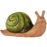 Dekoratief | Slak, naturel/groen, keramiek, 18x8x10cm | A250236 Dekoratief | Slak, naturel/groen, keramiek, 18x8x10cm | A250236