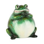 Dekoratief | Kikker zittend, groen, keramiek, 10x8x9cm | A250238 Dekoratief | Kikker zittend, groen, keramiek, 10x8x9cm | A250238