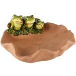 Dekoratief | Vogelbad m/kikkers, groen, keramiek, 31x28x14cm | A250240 Dekoratief | Vogelbad m/kikkers, groen, keramiek, 31x28x14cm | A250240