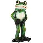 Dekoratief | Kikker staand, groen, keramiek, 15x13x28cm | A250241 Dekoratief | Kikker staand, groen, keramiek, 15x13x28cm | A250241