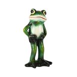 Dekoratief | Kikker staand, groen, keramiek, 12x9x22cm | A250242 Dekoratief | Kikker staand, groen, keramiek, 12x9x22cm | A250242