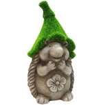 Dekoratief | Egel m/grasmuts, groen/grijs, TC, 9x9x18cm | A250277 Dekoratief | Egel m/grasmuts, groen/grijs, TC, 9x9x18cm | A250277