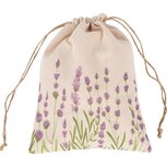 Dekoratief | Zakje m/lavendel, beige/paars, stof, 18x24x1cm | A250291 Dekoratief | Zakje m/lavendel, beige/paars, stof, 18x24x1cm | A250291