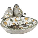 Dekoratief | Vogelvoederschaal m/vogels, mozaik, magnesium, 31x27x18cm | A250303 Dekoratief | Vogelvoederschaal m/vogels, mozaik, magnesium, 31x27x18cm | A250303