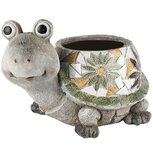 Dekoratief | Bloempot schildpad, mozaiek, magnesium, 35x24x23cm | A250304 Dekoratief | Bloempot schildpad, mozaiek, magnesium, 35x24x23cm | A250304