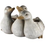 Dekoratief | Bloempot trio eenden, grijs, magnesium, 35x25x24cm | A250306 Dekoratief | Bloempot trio eenden, grijs, magnesium, 35x25x24cm | A250306