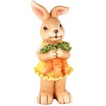 Dekoratief | Bunny m/wortels, geel/oranje, magnesium, 17x15x41cm | A250310 Dekoratief | Bunny m/wortels, geel/oranje, magnesium, 17x15x41cm | A250310
