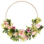 Dekoratief | Ring m/bloemen, roze/lila, metaal/pvc, 36x36x7cm | A250348 Dekoratief | Ring m/bloemen, roze/lila, metaal/pvc, 36x36x7cm | A250348