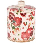 Dekoratief | Pot m/deksel 'Pomegranate', keramiek, 13x13x15cm | A250363 Dekoratief | Pot m/deksel 'Pomegranate', keramiek, 13x13x15cm | A250363