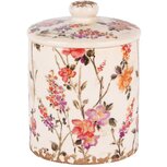 Dekoratief | Pot m/deksel 'Flower Elegance', keramiek, 13x13x15cm | A250365 Dekoratief | Pot m/deksel 'Flower Elegance', keramiek, 13x13x15cm | A250365