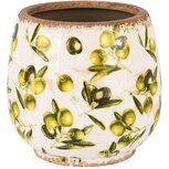 Dekoratief | Bloempot 'Olives', keramiek, 15x15x15cm | A250372 Dekoratief | Bloempot 'Olives', keramiek, 15x15x15cm | A250372