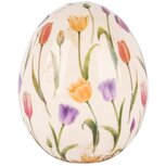 Dekoratief | Deco ei 'Tulip Dance', keramiek, 13x13x16cm | A250389 Dekoratief | Deco ei 'Tulip Dance', keramiek, 13x13x16cm | A250389