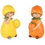 Dekoratief | Fruitkindje citroen/appelsien, resina, 5x5x10cm, set van 2 stuks | A250404 Dekoratief | Fruitkindje citroen/appelsien, resina, 5x5x10cm, set van 2 stuks | A250404
